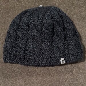 The North Face Dark Gray Cable Knit Beanie